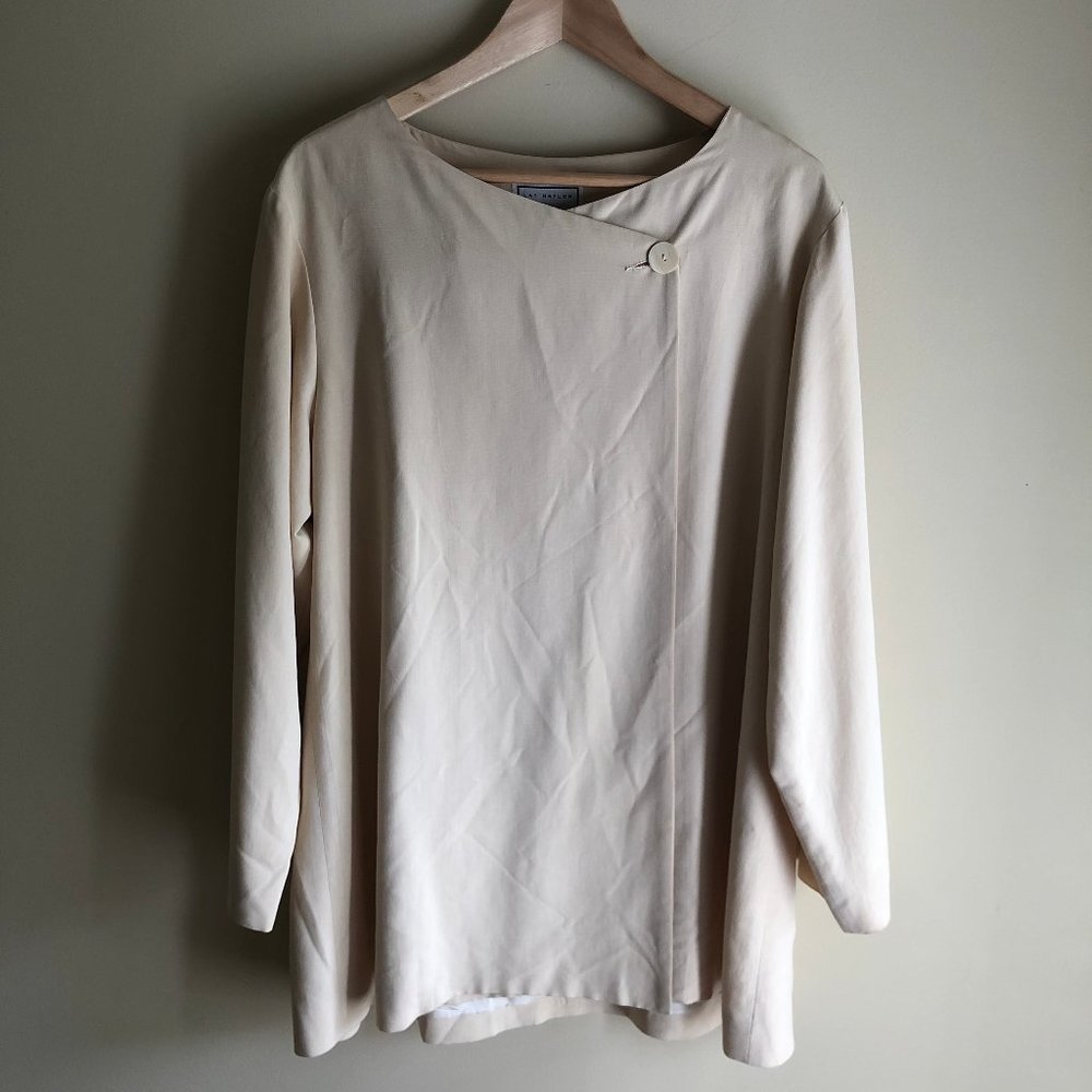 Vintage Lat Naylor Silk and Wool Duster Jacket (3)